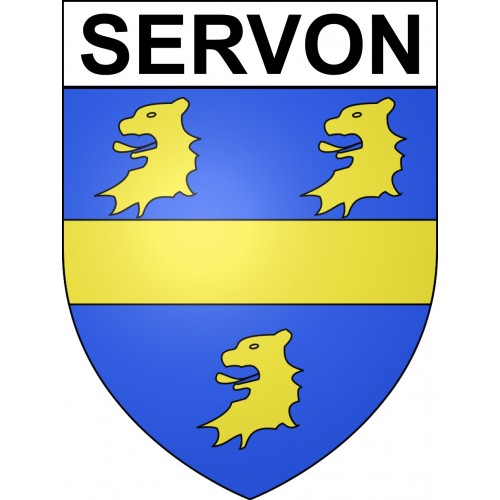 Servon 77 ville sticker blason écusson autocollant adhésif