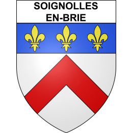 Stickers coat of arms Soignolles-en-Brie adhesive sticker