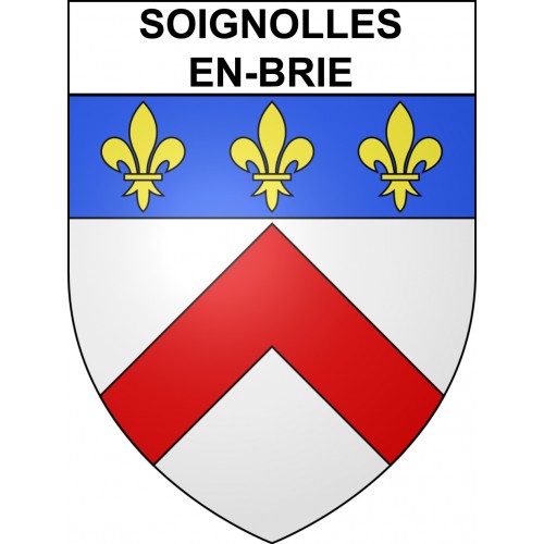 Stickers coat of arms Soignolles-en-Brie adhesive sticker