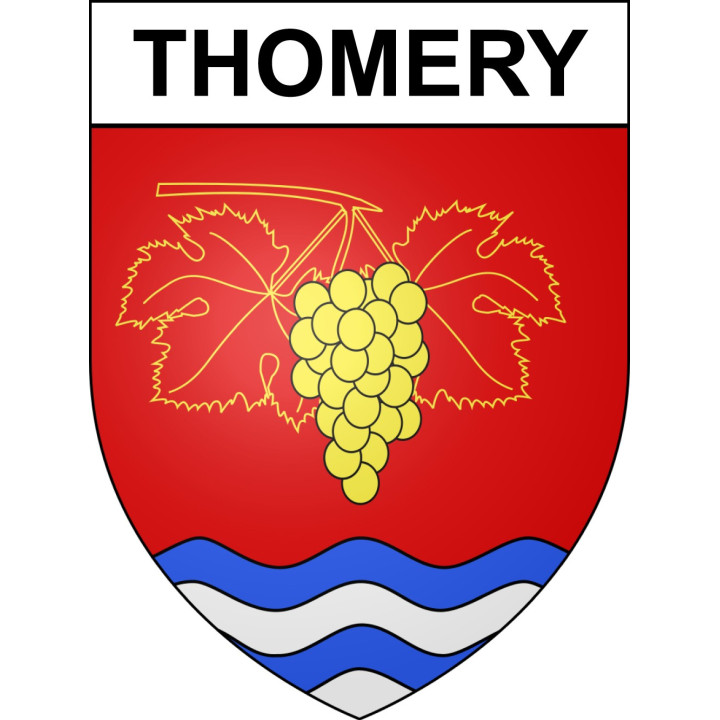 Stickers coat of arms Thomery adhesive sticker
