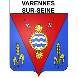 Stickers coat of arms Varennes-sur-Seine adhesive sticker