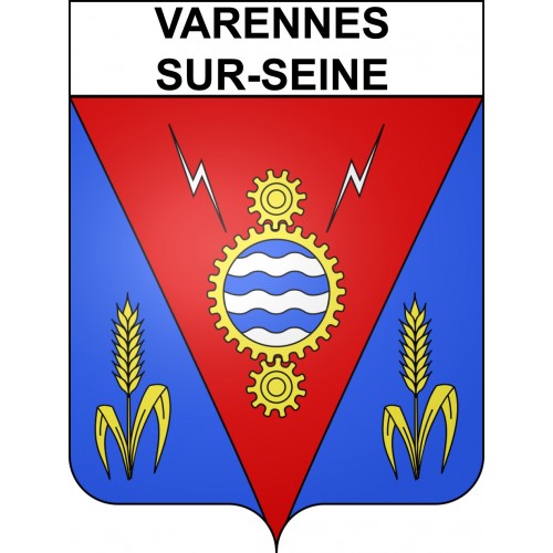 Varennes-sur-Seine Sticker wappen, gelsenkirchen, augsburg, klebender aufkleber