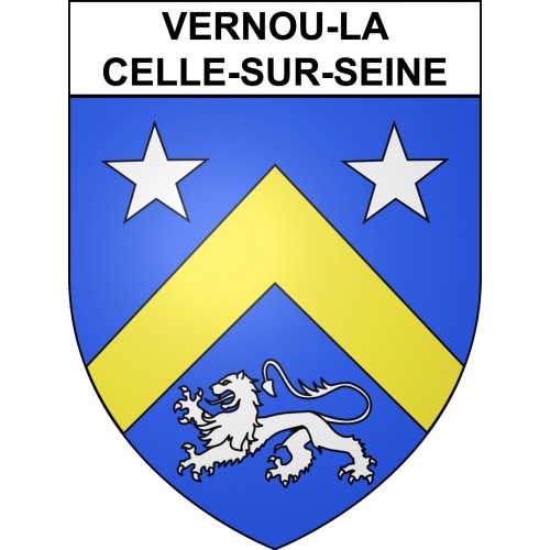 Stickers coat of arms Vernou-la-Celle-sur-Seine adhesive sticker