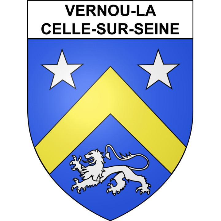 Stickers coat of arms Vernou-la-Celle-sur-Seine adhesive sticker