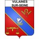 Vulaines-sur-Seine 77 ville sticker blason écusson autocollant adhésif