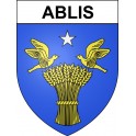 Ablis 78 ville sticker blason écusson autocollant adhésif