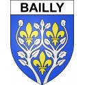 Pegatinas escudo de armas de Bailly adhesivo de la etiqueta engomada
