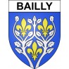 Stickers coat of arms Bailly adhesive sticker