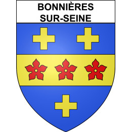 Bonnières-sur-Seine Sticker wappen, gelsenkirchen, augsburg, klebender aufkleber