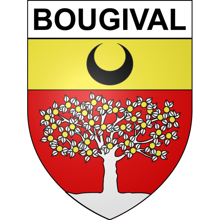 Bougival 78 ville sticker blason écusson autocollant adhésif