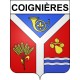 Coignières 78 ville sticker blason écusson autocollant adhésif