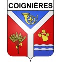 Stickers coat of arms Coignières adhesive sticker