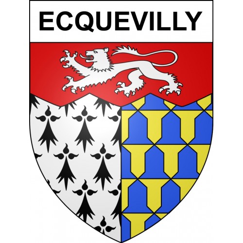 Ecquevilly 78 ville sticker blason écusson autocollant adhésif