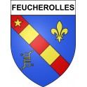 Feucherolles 78 ville sticker blason écusson autocollant adhésif