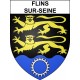 Flins-sur-Seine Sticker wappen, gelsenkirchen, augsburg, klebender aufkleber