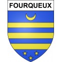 Fourqueux 78 ville sticker blason écusson autocollant adhésif