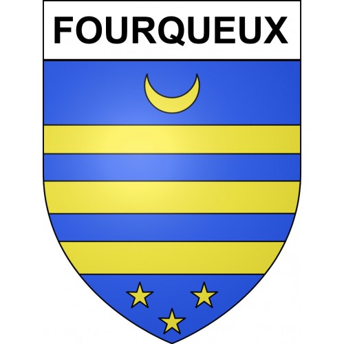 Stickers coat of arms Fourqueux adhesive sticker