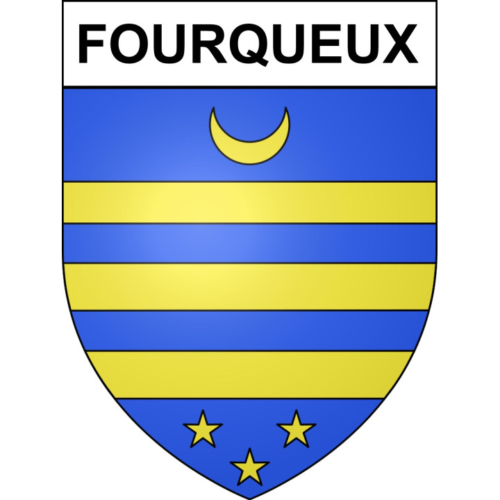 Stickers coat of arms Fourqueux adhesive sticker