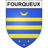 Fourqueux Sticker wappen, gelsenkirchen, augsburg, klebender aufkleber