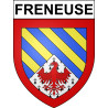 Freneuse Sticker wappen, gelsenkirchen, augsburg, klebender aufkleber