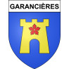 Pegatinas escudo de armas de Garancières adhesivo de la etiqueta engomada