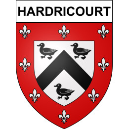 Stickers coat of arms Hardricourt adhesive sticker