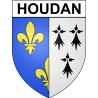 Pegatinas escudo de armas de Houdan adhesivo de la etiqueta engomada