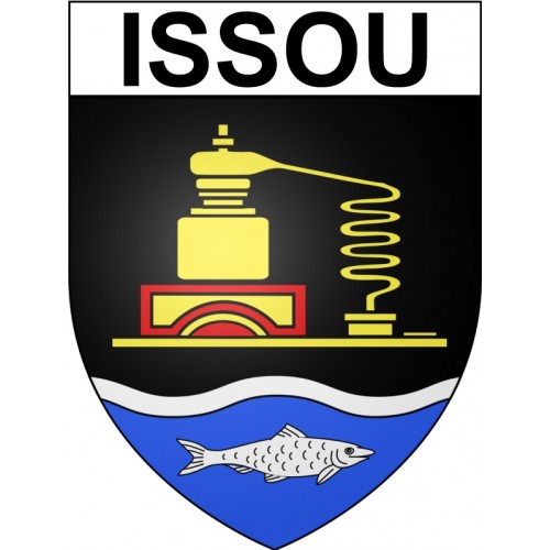 Issou 78 ville sticker blason écusson autocollant adhésif