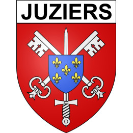 Juziers 78 ville sticker blason écusson autocollant adhésif