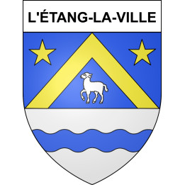 Stickers coat of arms L'étang-la-Ville adhesive sticker