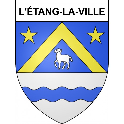 Stickers coat of arms L'étang-la-Ville adhesive sticker
