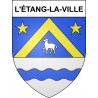Pegatinas escudo de armas de L'étang-la-Ville adhesivo de la etiqueta engomada