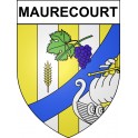 Stickers coat of arms Maurecourt adhesive sticker