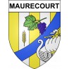Stickers coat of arms Maurecourt adhesive sticker