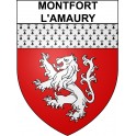 Montfort-l'Amaury Sticker wappen, gelsenkirchen, augsburg, klebender aufkleber