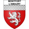 Stickers coat of arms Montfort-l'Amaury adhesive sticker