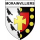 Stickers coat of arms Morainvilliers adhesive sticker