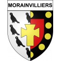 Morainvilliers 78 ville sticker blason écusson autocollant adhésif