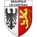 Neauphle-le-Château 78 ville sticker blason écusson autocollant adhésif