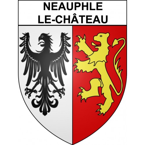 Neauphle-le-Château 78 ville sticker blason écusson autocollant adhésif