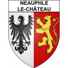Neauphle-le-Château 78 ville sticker blason écusson autocollant adhésif