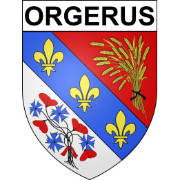 Orgerus 78 ville sticker blason écusson autocollant adhésif