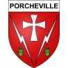 Porcheville 78 ville sticker blason écusson autocollant adhésif