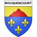 Pegatinas escudo de armas de Rocquencourt adhesivo de la etiqueta engomada