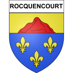 Rocquencourt Sticker wappen, gelsenkirchen, augsburg, klebender aufkleber