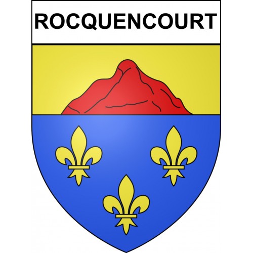 Stickers coat of arms Rocquencourt adhesive sticker