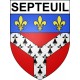 Septeuil 78 ville sticker blason écusson autocollant adhésif