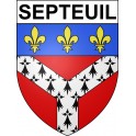 Septeuil 78 ville sticker blason écusson autocollant adhésif