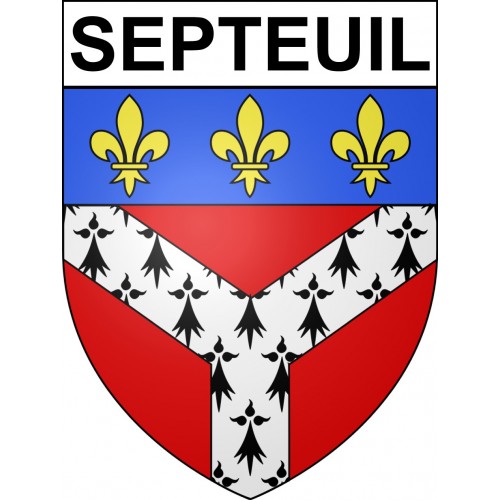 Adesivi stemma Septeuil adesivo