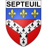 Stickers coat of arms Septeuil adhesive sticker